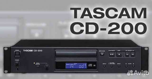 CD, MP3 плеер Tascam CD-200 (новый), 220 вольт CD, MP3 плеер Tascam CD-200 (новый), 220 вольт