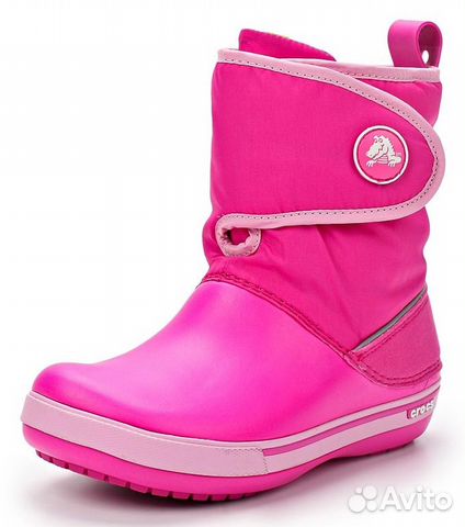 Сапоги дутики на липучке Crocs Kids Crocband