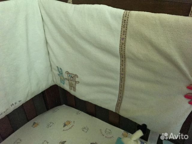 Бортики Mothercare в кроватку