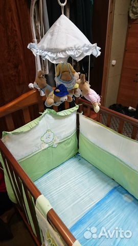 Детская кроватка - маятник Papaloni 125*65 см