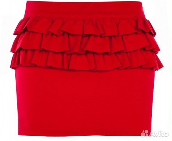 Юбка красная, размер S/M