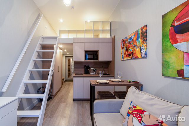 

Квартира-студия, 30 м², 2 кровати