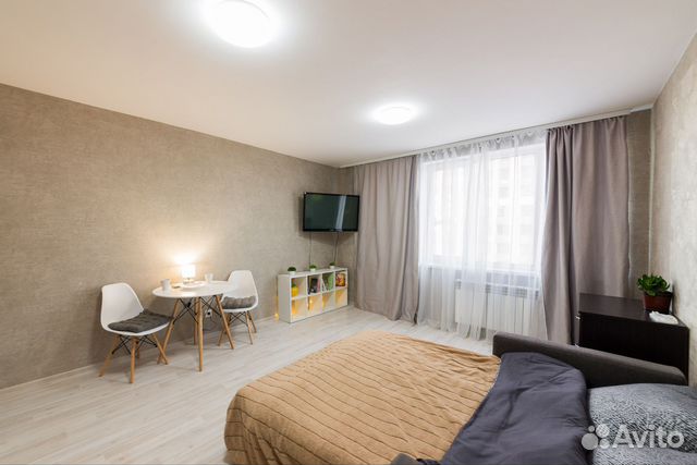 

Квартира-студия, 30 м², 1 кровать