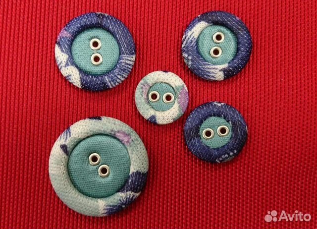 Обтяжка пуговиц, пряжек тканью