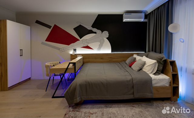 

Квартира-студия, 32 м², 2 кровати