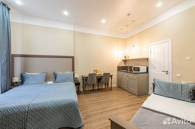 

Квартира-студия в апарт-отеле, 18 м², 2 кровати