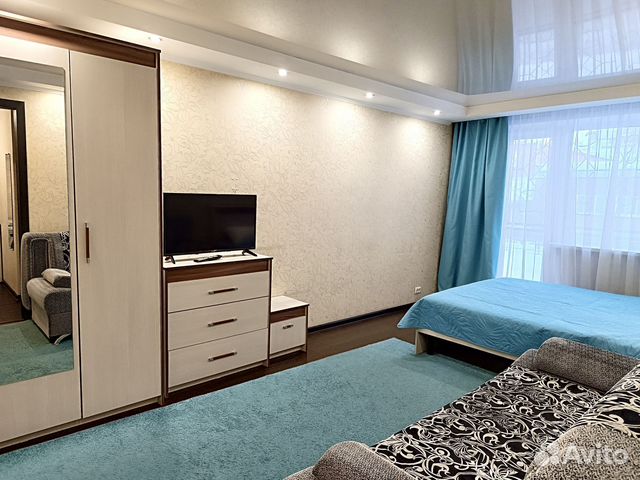 

1-к. квартира, 38 м², 2 кровати