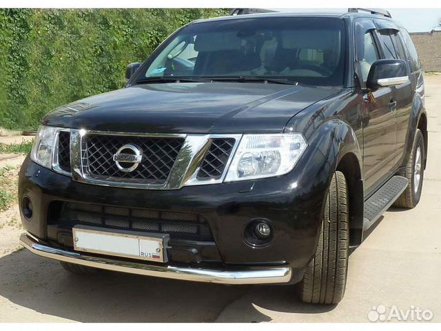 nissan pathfinder защита бампера