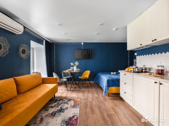

Квартира-студия, 28 м², 2 кровати
