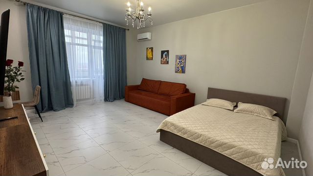 

1-к. квартира, 55 м², 2 кровати