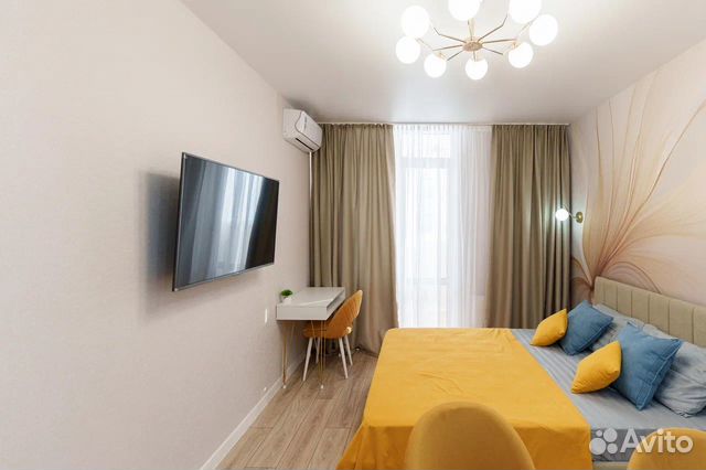 

Квартира-студия, 28 м², 2 кровати