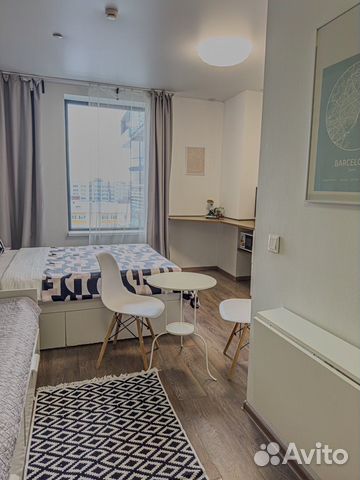 

Квартира-студия, 35 м², 2 кровати