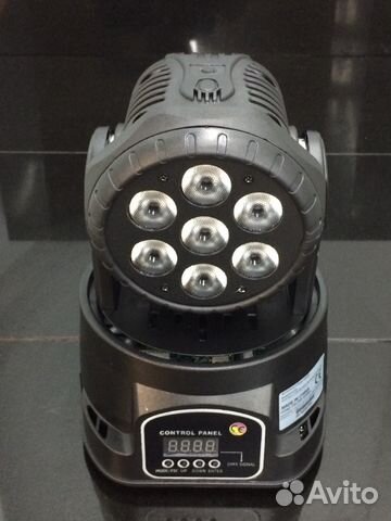 Вращающаяся голова wash LED 7*10w PRO
