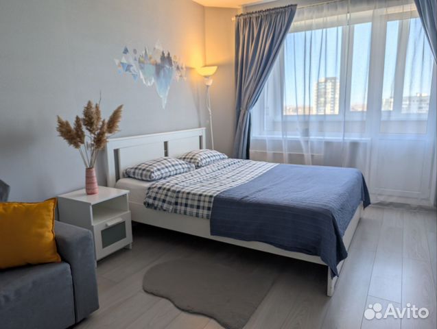 

1-к. квартира, 34 м², 2 кровати