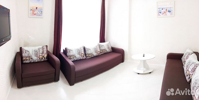 

1-к. квартира, 38 м², 3 кровати