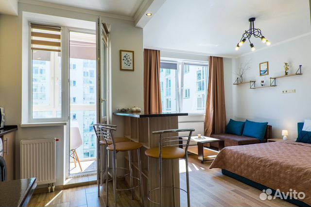 

Квартира-студия, 30 м², 2 кровати