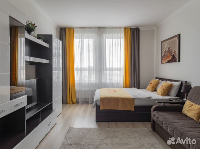 

1-к. квартира, 40 м², 2 кровати