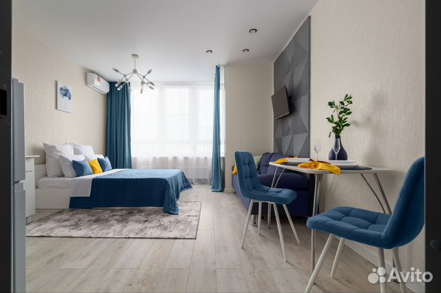 

Квартира-студия, 28 м², 2 кровати