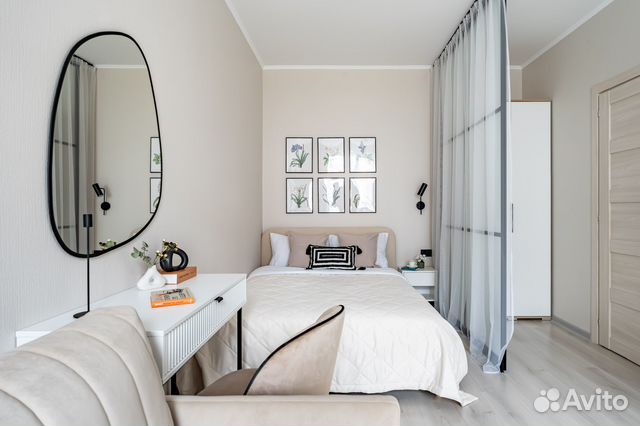 

1-к. квартира, 36 м², 2 кровати