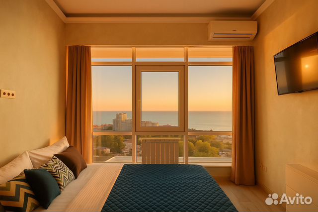 

Квартира-студия, 35 м², 2 кровати