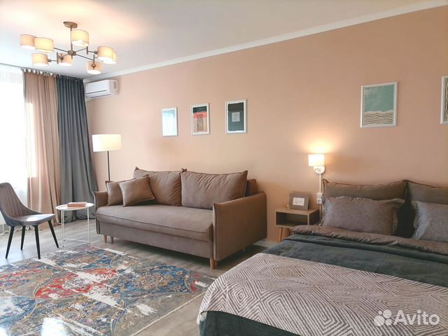 

1-к. квартира, 42 м², 2 кровати