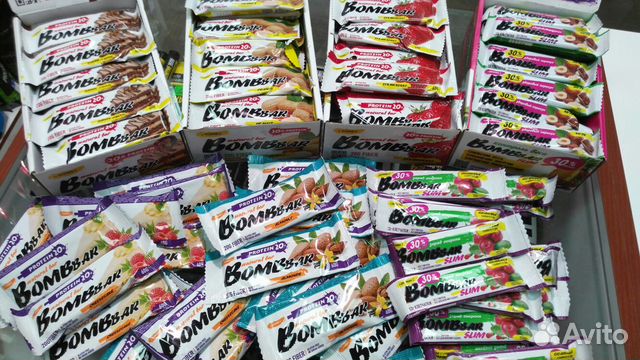 Батончики Bombbar 60 gr