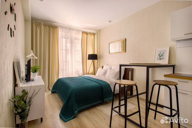 

Квартира-студия, 25 м², 1 кровать