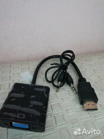 Переходник hdmi-VGA, с выходом AUX