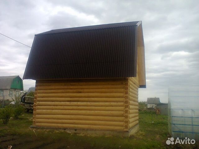 Сруб(4x5), крыша - ломаная мансардная