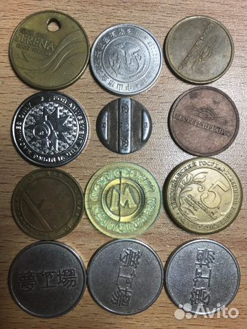 Токены и жетоны разных стран