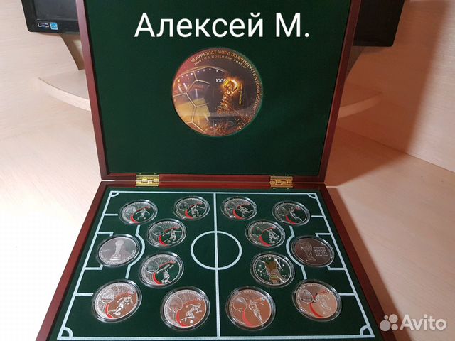 Коллекция из 14 серебряных монет футбол fifa 2018 Коллекция из 14 серебряных монет футбол fifa 2018