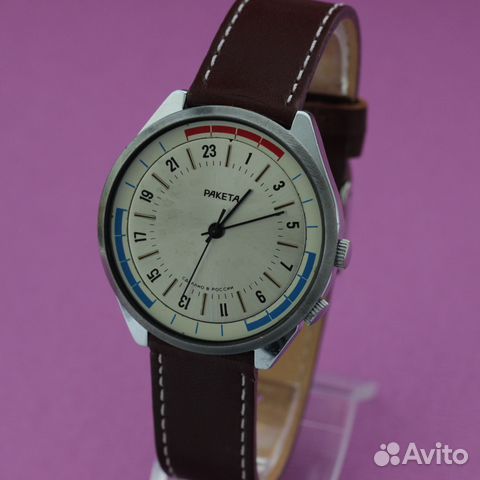 Ракета 24 часа Вахта наручные механические часы в