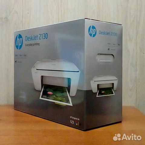 Мфу Струйный 3в1 HP Deskjet 2130A, Новый