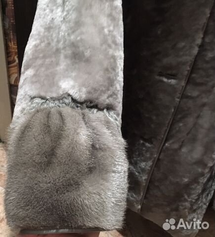 Шуба мутоновая с отделкой норка Шуба мутоновая с отделкой норка