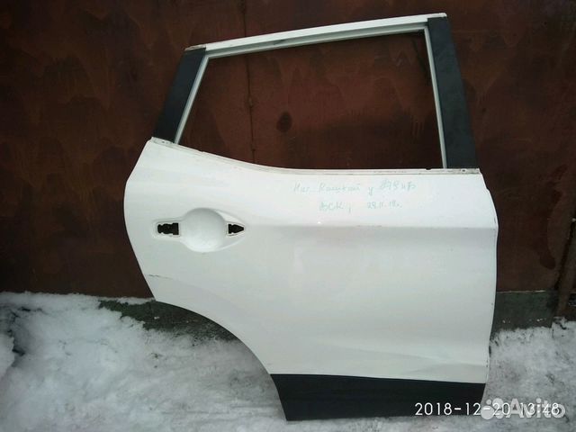 Дверь задняя правая Nissan Qashqai 2 Ниссан Кашкай
