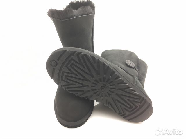 Угги ugg замшевые с пуговицей Bailey button