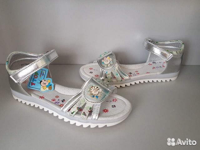 Новые серебристые босоножки /36 р 23.5 см