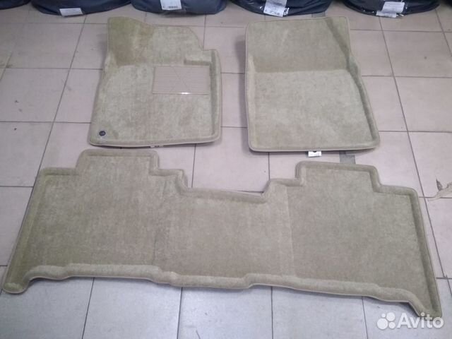 Текстильные коврики Liner 3D Lux Sotra бежевые Текстильные коврики Liner 3D Lux Sotra бежевые