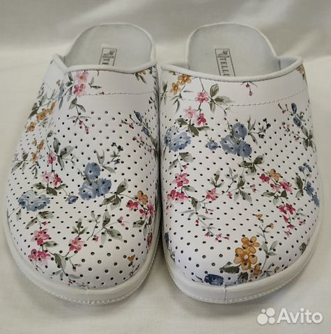 Сабо женские кожаные