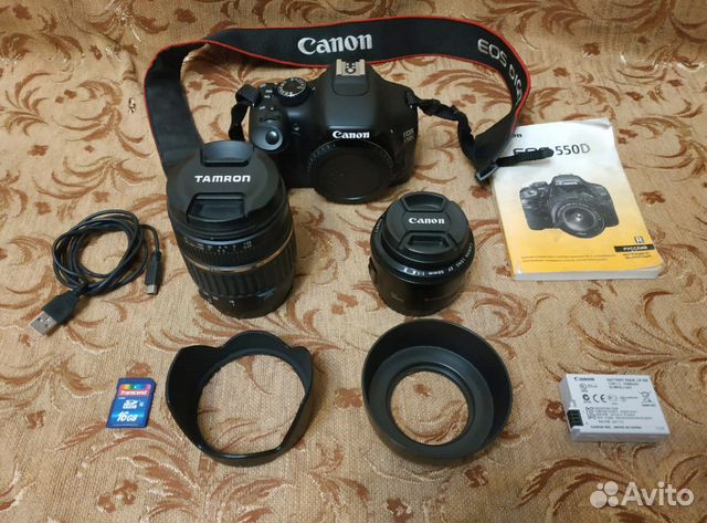 Canon EOS 550D, зум-объектив, фикс-портретник