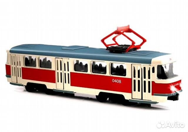 Инерционная игрушка трамвай и троллейбус,звук,свет Инерционная игрушка трамвай и троллейбус,звук,свет