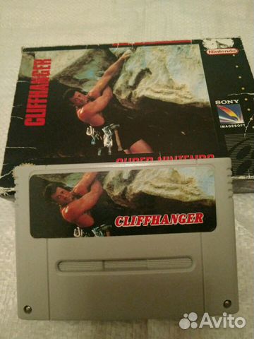 Картридж Super Nintendo cliffhanger