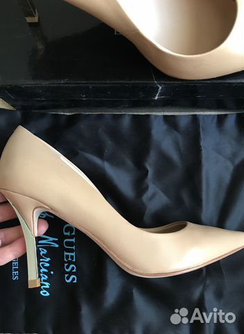 Нюдовые кожаные туфли Guess by marciano, новые