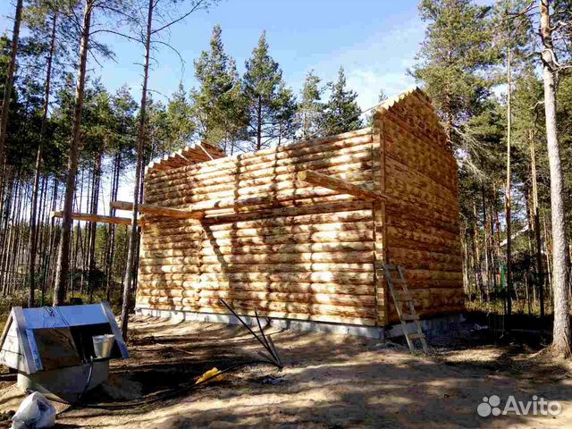 Сруб дома из бревна 6х9 Сруб дома из бревна 6х9