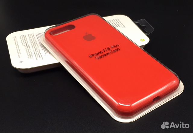 iPhone 7 8 Plus Silicone Полный периметр Красный R