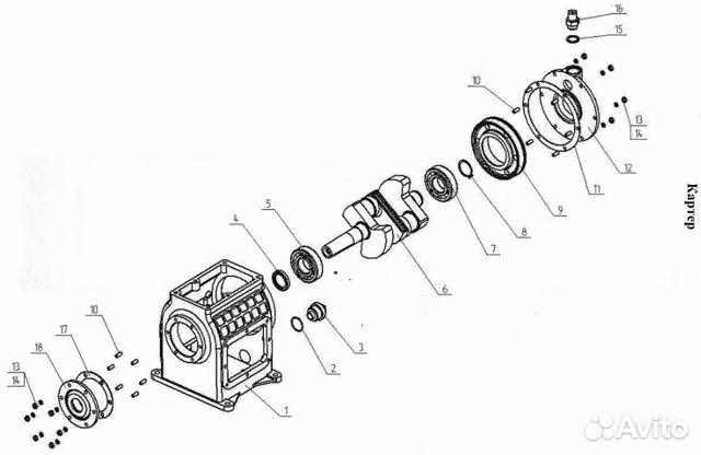 Запчасти к компрессорной головке C415M