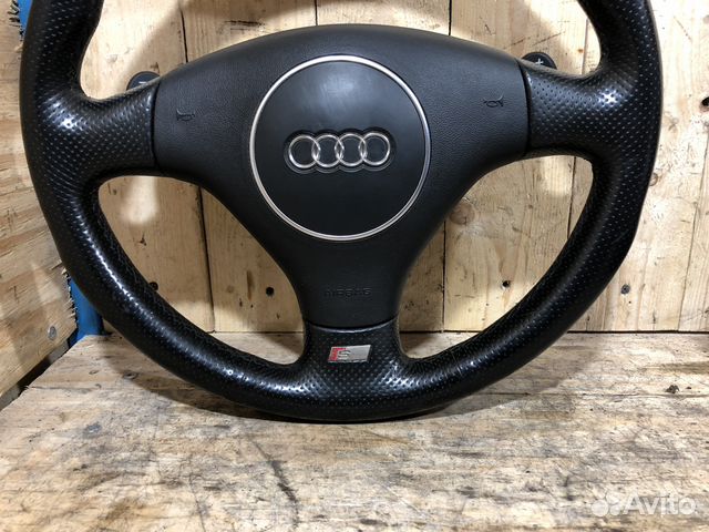 Руль кожаный Audi A3, A4, A6 S-line Арт. 120099 Руль кожаный Audi A3, A4, A6 S-line Арт. 120099