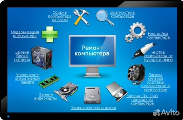 Ремонт ноутбука и компьютера, сети, сервера, схд