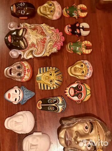 Маски гипсовые декоративные