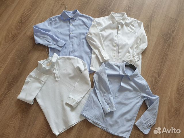 Рубашки школьные р.128 Zara Рубашки школьные р.128 Zara